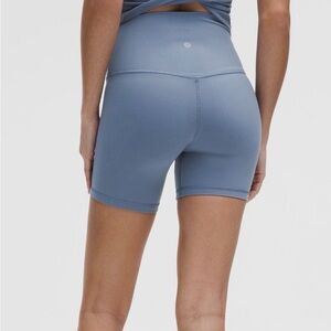 Lululemon Align High Rise Shorts 6” Washed Denim